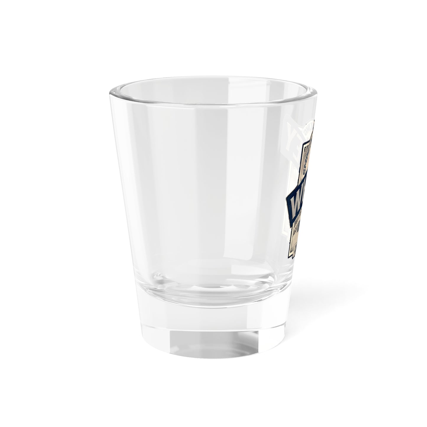 Smooth Sailin' Whiskey Blue Silver Logo Shot Glass