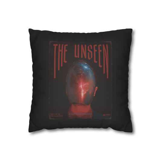 The Unseen Faux Suede Pillowcase | Sci-Fi Decor, Retro Home Accessory, Unique Gift, Couch Cushion, Bedroom Style