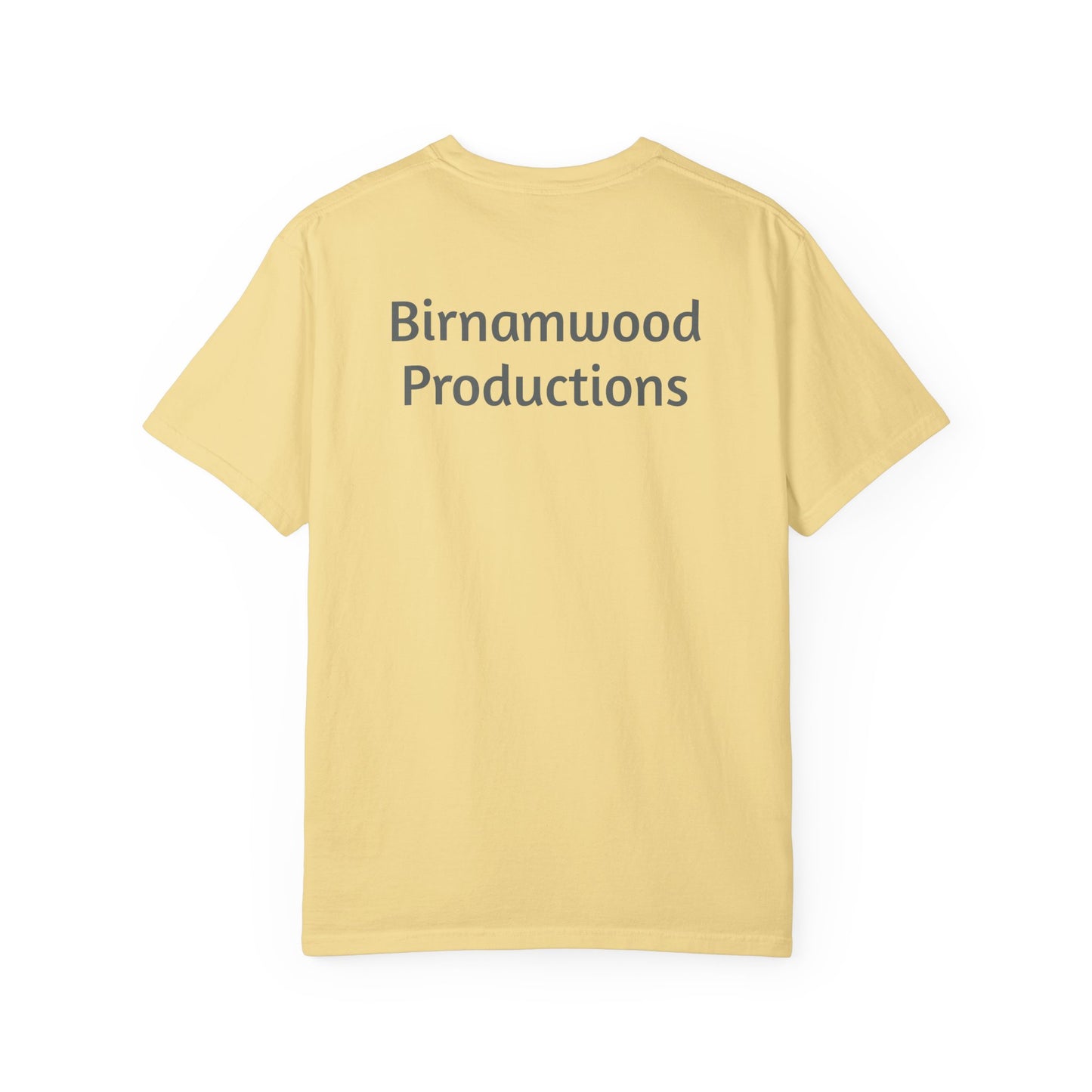 Garment-Dyed T-Shirt with Moonlit Landscape Design, Casual Top, Gift for Art Lovers, Unique Summer Tee, Comfortable Everyday Wear