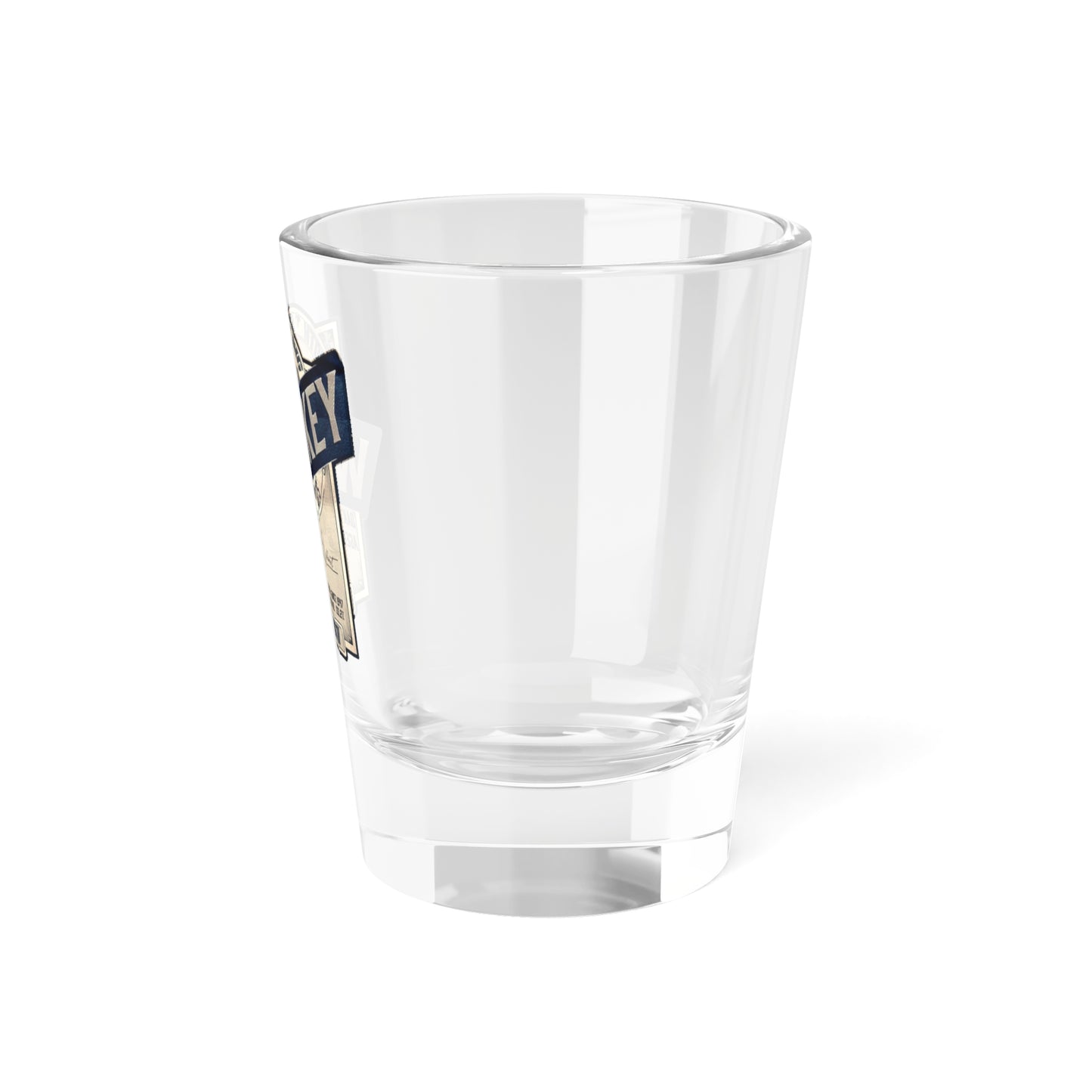 Smooth Sailin' Whiskey Blue Silver Logo Shot Glass