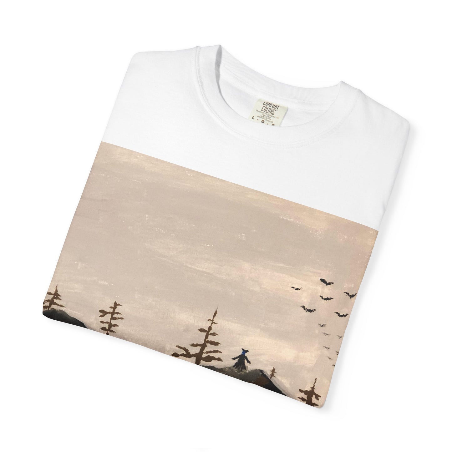 Nature-Inspired Garment-Dyed T-Shirt | Unisex Mountain Tee, Casual Wear, Eco-Friendly Gift, Outdoor Adventure, Everyday Comfort