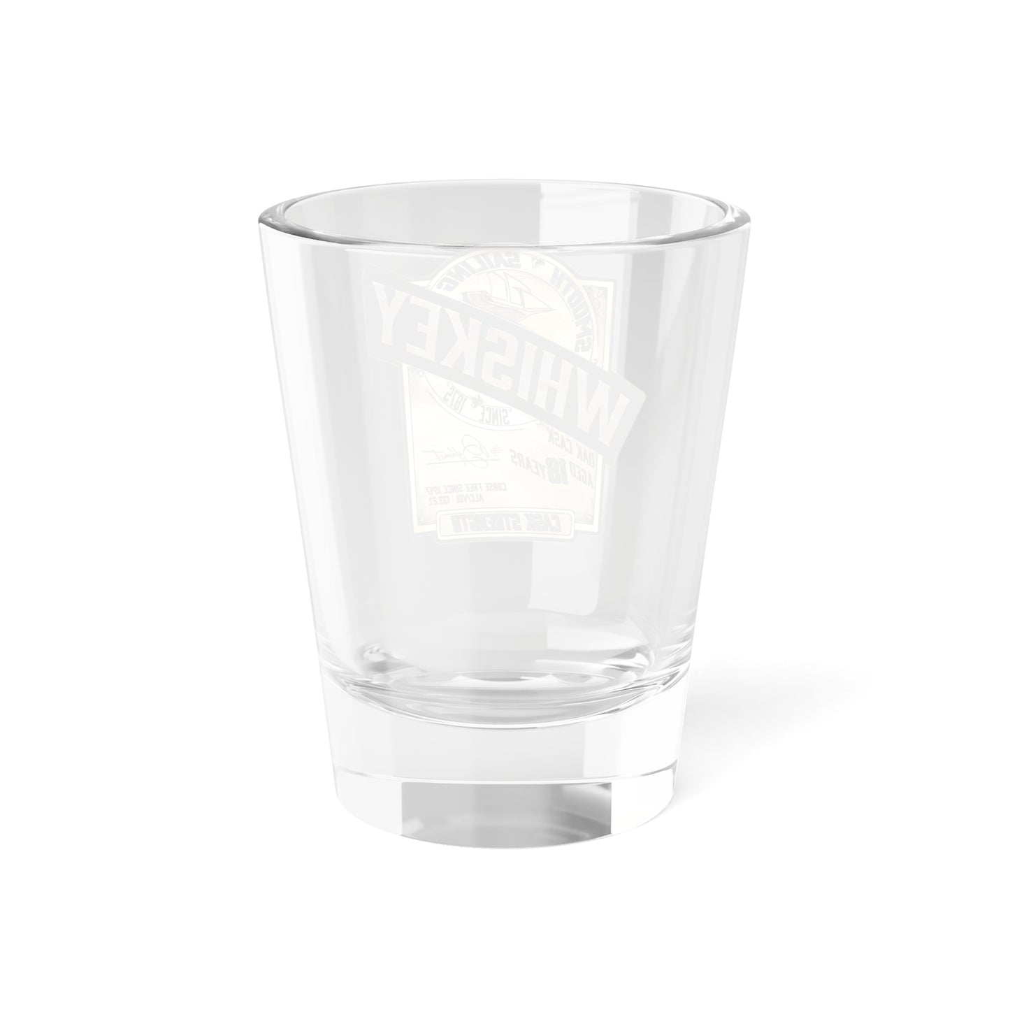 Smooth Sailin' Whiskey Blue Silver Logo Shot Glass